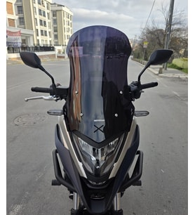 MOTOCAM Honda NC 700 750 X Ön Cam 2021-2024 Model 59cm Siyah Renkli 4mm UZUN
