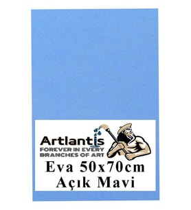 Açık Mavi Eva 50x70 cm 1 Adet Eva Süngeri Okul Kreş Anasınıfı Elişi Etkinlikleri