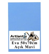Açık Mavi Eva 50x70 cm 1 Adet Eva Süngeri Okul Kreş Anasınıfı Elişi Etkinlikleri