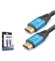NODAR ND4050 HDMI 2.0 Kablo 4K 60 Hz OD 8.0 mm 1.5 m Siyah Mavi