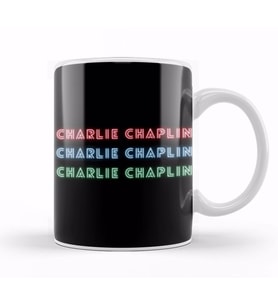 Charlie Chaplin Quotes Art Gİift   Vintage Retro Style Kupa Bardak Porselen