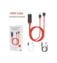 Üniversal iphone / Android Uyumlu Hdmı Hdtv Cep Telefonu Tv Görüntü Aktarma Kablosu 1080p 1mt