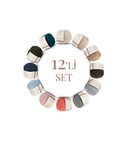 SENSY Premium 12 Adet 50gr Baby Soft Cotton Amigurumi Ve Punch İpi Set2