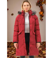 Z6774 DEWBERRY BAYAN KABAN-DÜZ BORDO