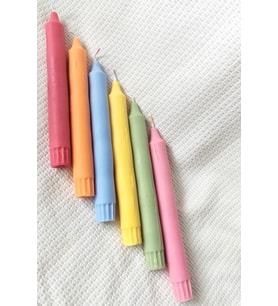 %100 Doğal Soya Wax Döküm, Rengarenk Kalem Mum, Şamdanlık Mumu
