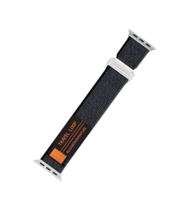 Apple Watch 42mm Alice Kumaş Kordon (saat Değildir) - Siyah-gri