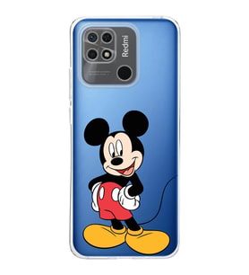 Redmi 10c  Kamera korumalı Kapak Mickey Mouse Tasarımlı  Şeffaf Kılıf