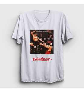 Presmono Unisex Beyaz Bloodsport V3 Film Jean Claude Van Damme T-Shirt 259270tt