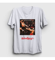 Presmono Unisex Beyaz Bloodsport V3 Film Jean Claude Van Damme T-Shirt 259270tt
