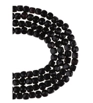 4X4 MM Küp Kesim Siyah Akik Taşı Dizi - DZ3893