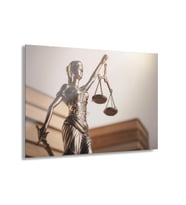 LEYLASER Adalet Terazisi  Cam Tablo Duvar Dekoru 4
