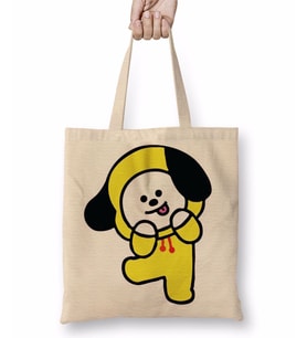 BT21 Chimmy Bts 01 Bez Çanta Uzun Saplı
