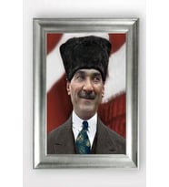 Gümüş Çerçeveli Atatürk Tablo cv1036