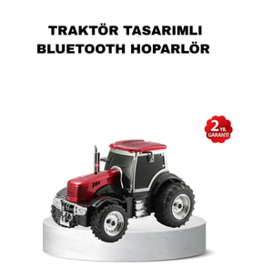 Traktör Tasarımlı Bluetooth Hoparlör 12W Tws Destekli Nostaljik Model