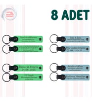 F Yeşili & Gök Mavi, Dans Atölyesi Katılımcılarına Anı, 8’li Set, Kişisel Mesajlı Deri Hediyelik