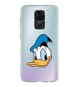 Xiaomi Redmi Note 9 Uyumlu Kapak Donald Duck Tasarımlı Şeffaf Silikon Kılıf