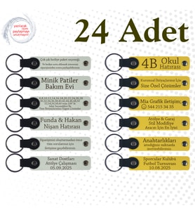 Beyaz & Sarı, Kurumsal Seminer Katılımcılarına Hediye, 24’lü Set, Kişiselleştirilebilir Hediyelik