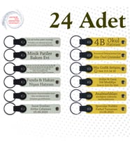 Beyaz & Sarı, Kurumsal Seminer Katılımcılarına Hediye, 24’lü Set, Kişiselleştirilebilir Hediyelik