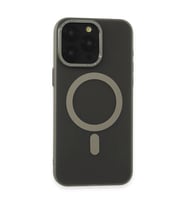 Apple iPhone 15 Pro Kılıf Lodos Magneticsafe Mat Kapak - Titan Gri