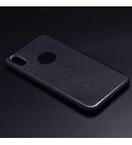 Uyumlu Model Apple iPhone XS Max 6.5 Kılıf Simli Parlak Shining Kapak (Siyah)