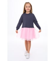 Toontoy Kız Çocuk Tüllü Elbise (Pembe)