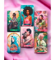 Pink Design Tarot Destesi - Pembe Tarot Destesi