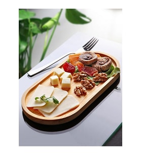 Bambu Sunum Tabağı & Yağdanlık Altı Tabağı 26 CM