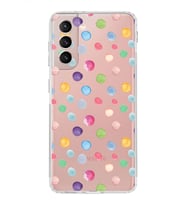 PrintiFy Samsung Galaxy S21 ile Uyumlu 1mm Slim Fit Water Color 6 Baskılı Şeffaf  Kılıf