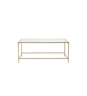 Flores Gold Metal Orta Sehpa