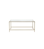 Flores Gold Metal Orta Sehpa