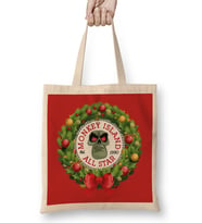 Christmas All Star Monkey Island Wreath Bez Çanta Uzun Saplı