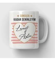 Kişiye Özel Her An Kalbimdesin Sevgilim Kupa Bardak