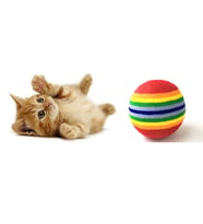 Schulzz Kırmızı Şeritli Orta Sert Kedi Topu
