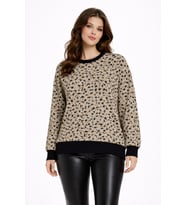 Kadın Yumoş Sıfıryaka Sweatshirt BGL-ST05319 (Bej)