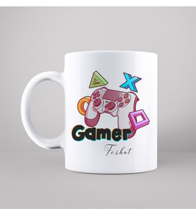 Gamer ( Oyuncu ) Tasarımlı Kupa Kişiye Özel