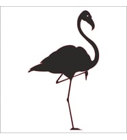 FİLAMİNGO FOLYO STİCKER 130cm Uzunluk (Karışık)