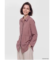 LCW Modest Bordo Modal Karışımlı Kadın Gömlek Tunik