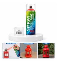 MxS Floresan Kırmızı Akrilik Sprey Boya 400 ml