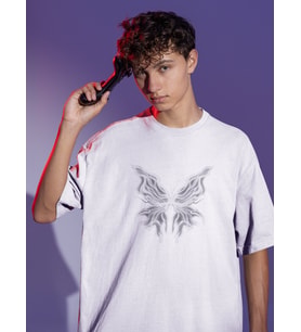 Birds Of A Feather Yazılı Billie Eilish Sırt Baskılı Unisex Oversize Şarkıcı Tişört