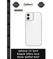 Iphone 12 Sert Kapak Ultra İnce Desk Şeffaf Kılıf Mobil Aksesuar Cep Kapağı Telefon Kılıfı