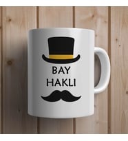 Bay Haklı Yazılı Kupa Bardak
