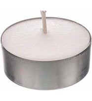 Pazariz  Beyaz Yuvarlak Tealight Mum
