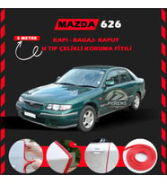 Mazda 626 Oto Araç Kapı Koruma Fitili 5metre Parlak Kırmızı Renk