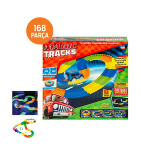 Magic Tracks Hareketli Raylar 168 Parça Oyuncak Araba Setleri