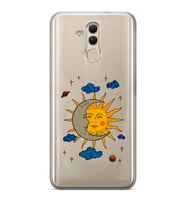 Huawei Mate 20 Lite Uyumlu Baskılı Yumuşak Silikon Şeffaf Telefon Kılıfı
