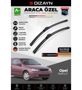 Opel Astra G Ön Cam Silecek Seti 1998-2004 Premium Araca Özel 50-48 Cm A+ Kalite