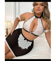 Fantezia Night Tegan Büyük Beden Fantazi Halkalı Dantelli Babydol Gecelik TG279235-B