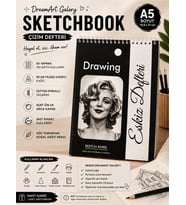 Dream Art Galery Çizim Defteri Sketchbook A/5, Eskiz Defteri (14.8 x 21)