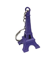Paris Eyfel Kulesi 3D Metal Anahtarlık Mor (Karışık)