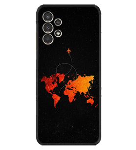 Samsung Galaxy M14 Kılıf Silikon Desen Özel Seri İz Bırakan Uçak 1778